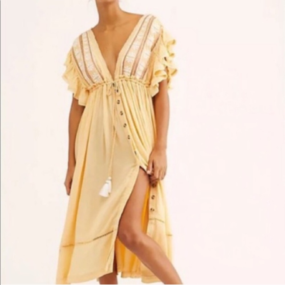 Free people will wait for you garbanzo bean dress